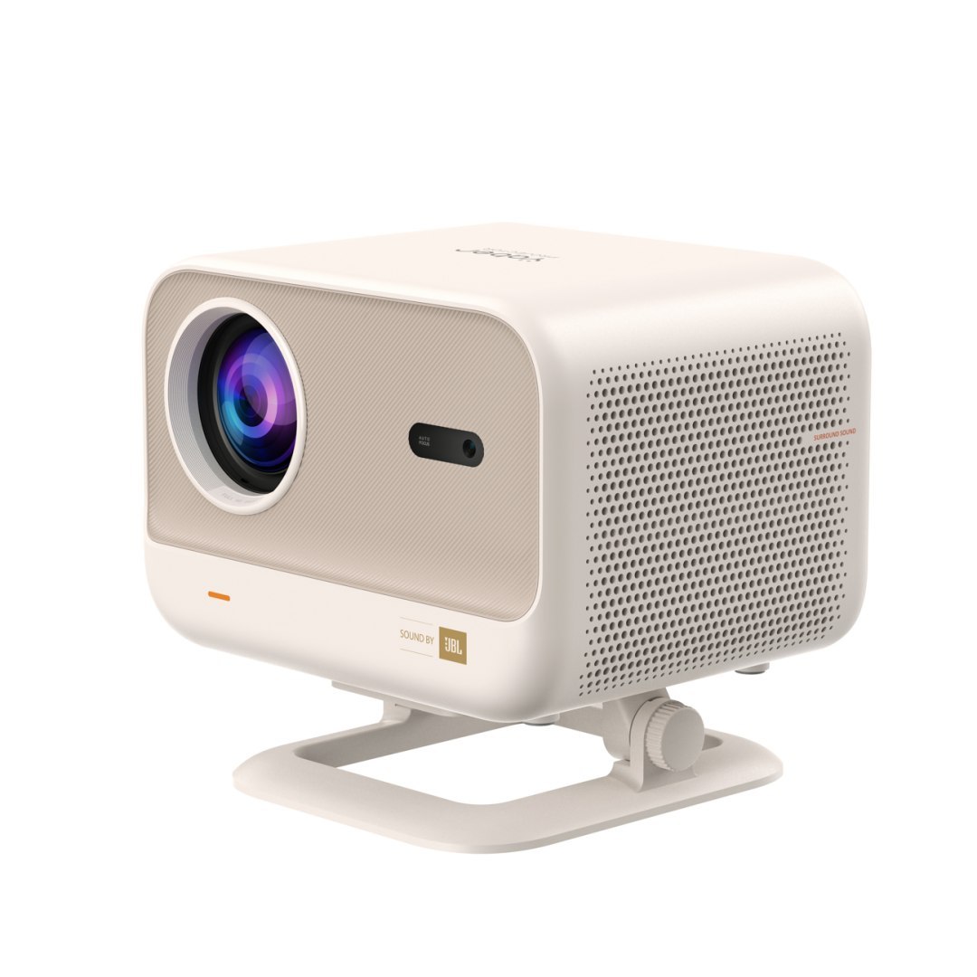 Projektor multimedialny FullHD 1080p LCD z głośnikami JBL WiFi L2 Plus – beżowy