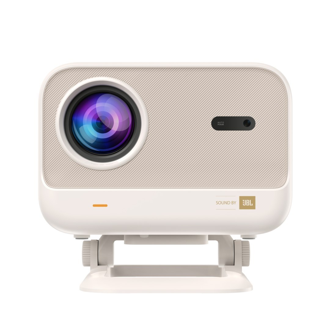 Projektor multimedialny FullHD 1080p LCD z głośnikami JBL WiFi L2 Plus – beżowy