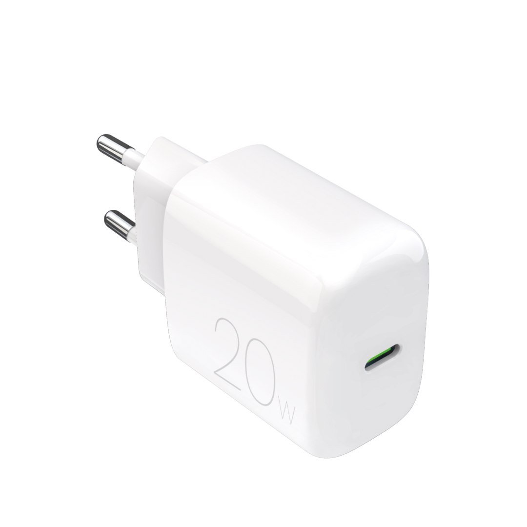 Ładowarka sieciowa USB-C PROLITE 20W – biała Ładowarka sieciowa USB-C PROLITE 20W – biała