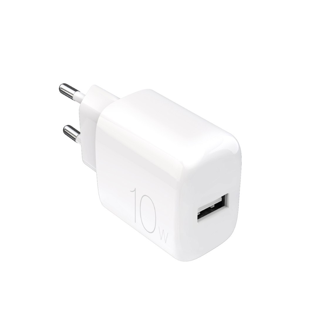 Ładowarka sieciowa USB-A PROLITE 10W – biała