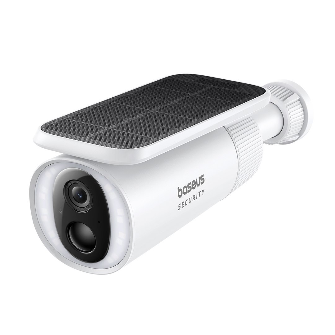 Kamera zewnętrzna solarna Security S1 do monitoringu 2K 8x 8 GB 400 lm – biała