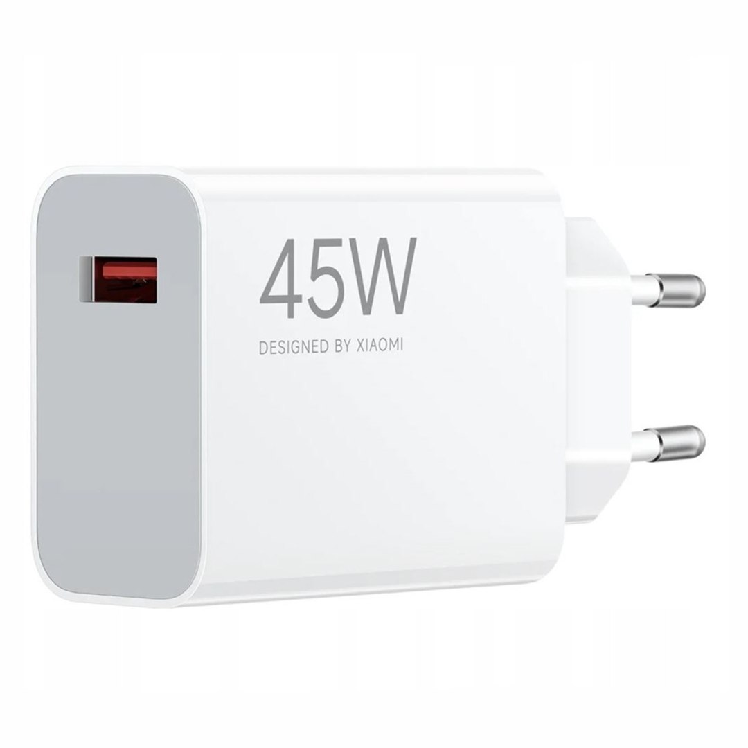 Ładowarka sieciowa TurboCharge USB-A 45W – biała