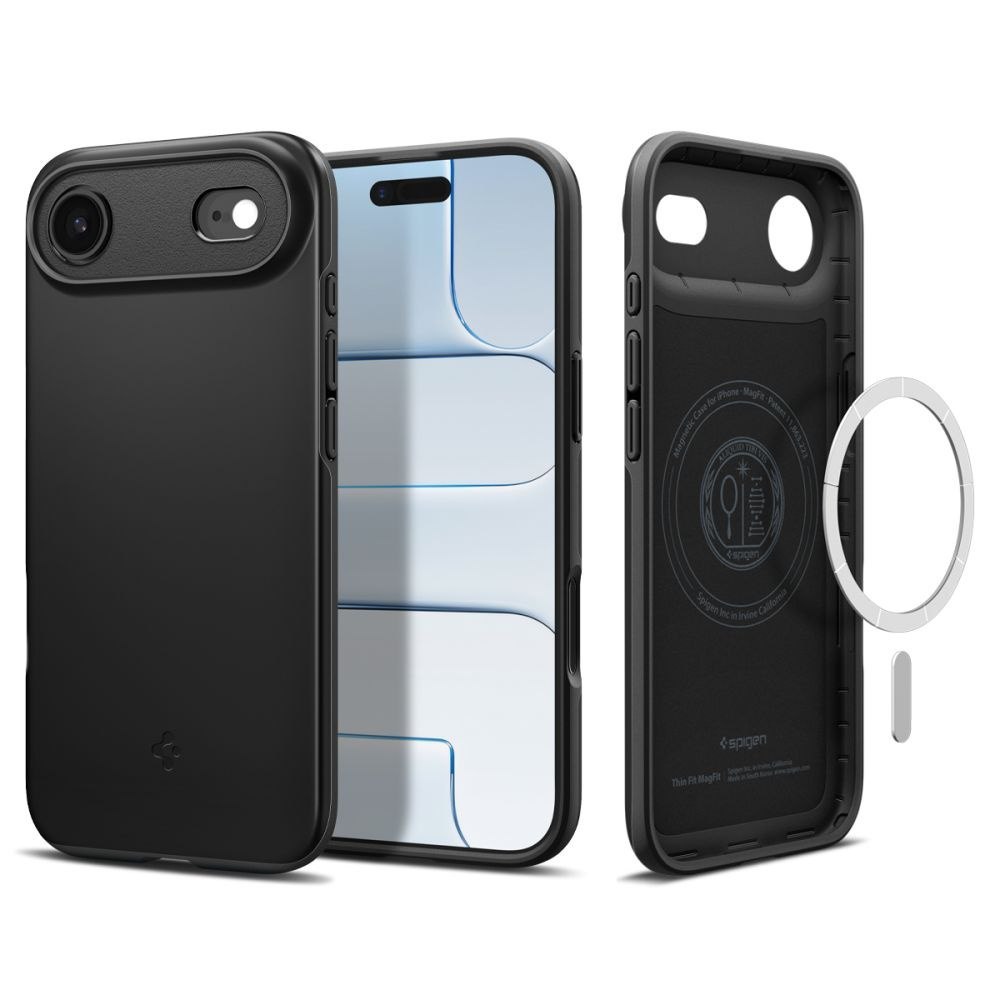 Etui ochronne na iPhone 17 Air Spigen Thin Fit MagSafe – czarne