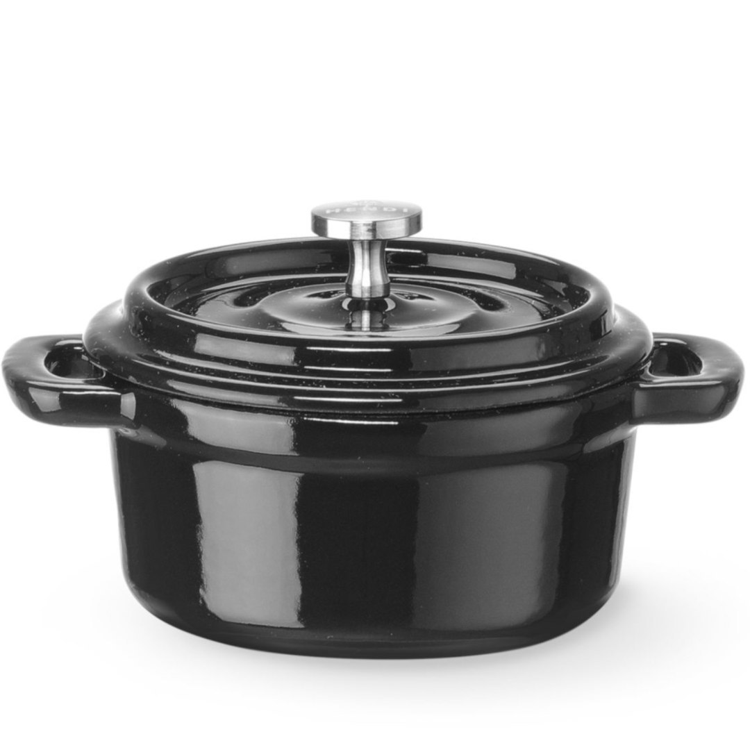 Garnek żeliwny emaliowany owalny 0.27 l 130x100x48 mm Garnek żeliwny emaliowany owalny 0.27 l 130x100x48 mm