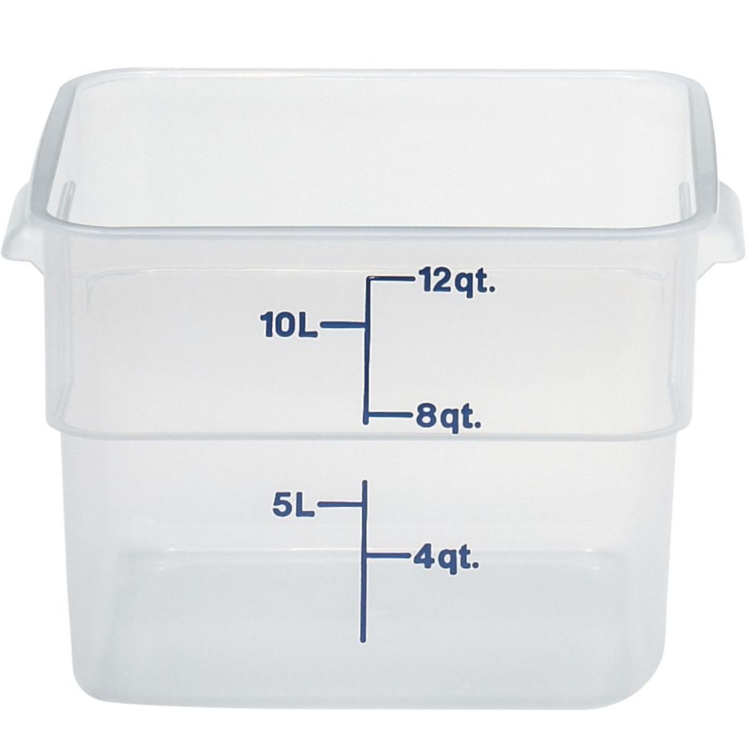 Pojemnik spożywczy CamSquare 11.4 l 256x310x210 mm – transparentny