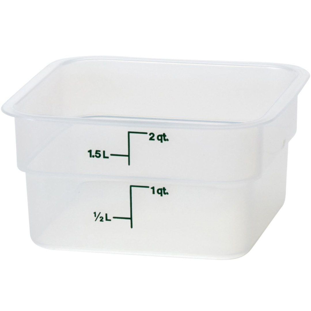 Pojemnik spożywczy CamSquare 1.9 l 185x185x100 mm – transparentny