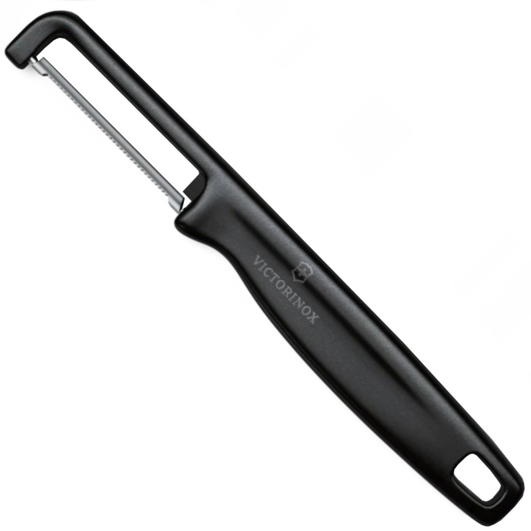 Obieraczka uniwersalna z ząbkowanym ostrzem IOTA dł. 165 mm – czarna Obieraczka uniwersalna z ząbkowanym ostrzem IOTA dł. 165 mm – czarna