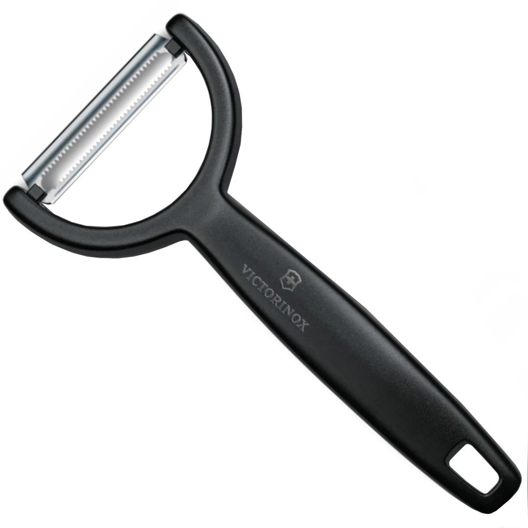 Obieraczka pozioma z ząbkowanym ostrzem YPSO dł. 145 mm – czarna Obieraczka pozioma z ząbkowanym ostrzem YPSO dł. 145 mm – czarna