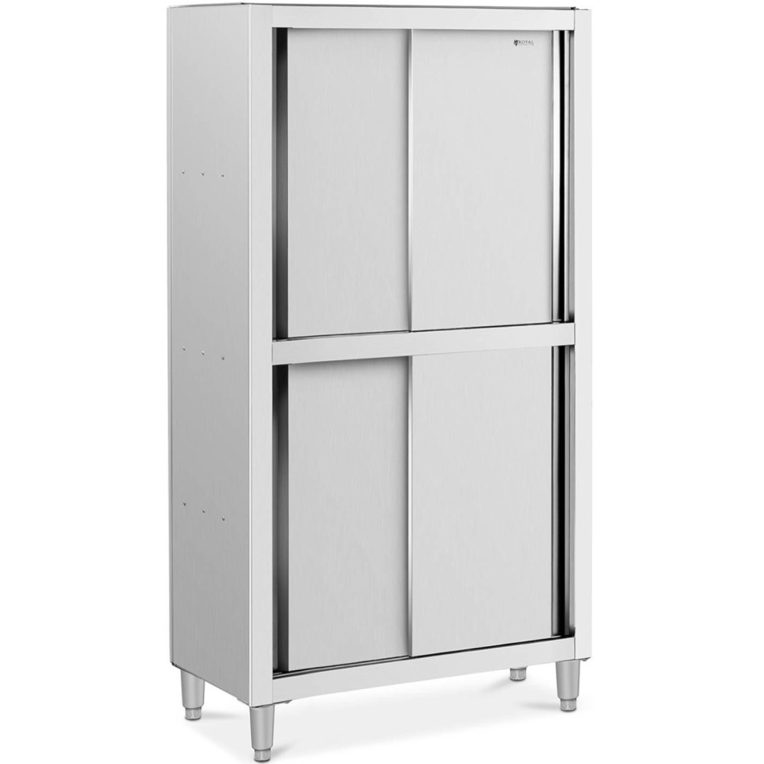 Szafa gastronomiczna magazynowa ze stali nierdzewnej drzwi suwane 120 kg 100 x 50 x 180 cm Szafa gastronomiczna magazynowa ze stali nierdzewnej drzwi suwane 120 kg 100 x 50 x 180 cm