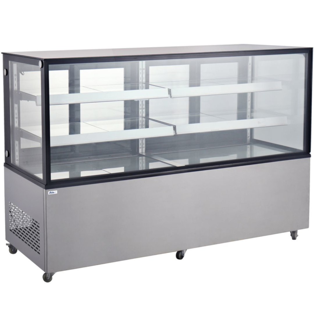 Witryna chłodnicza ekspozycyjna 2 półki 610 l 500 W 1824x677x1230 mm Witryna chłodnicza ekspozycyjna 2 półki 610 l 500 W 1824x677x1230 mm