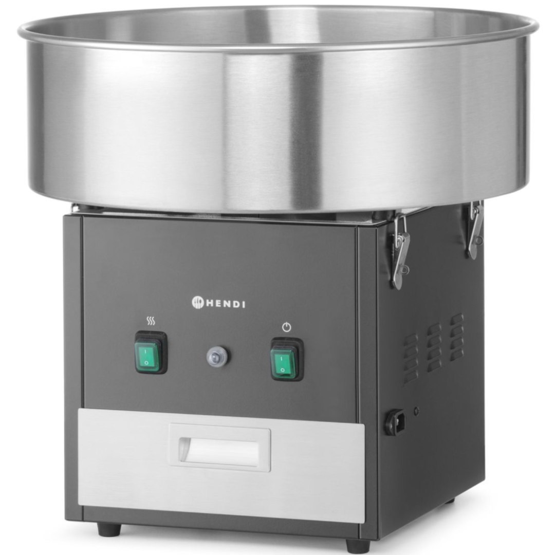 Maszyna urządzenie do waty cukrowej bez pokrywy 52 cm 1130 W – czarna Maszyna urządzenie do waty cukrowej bez pokrywy 52 cm 1130 W – czarna