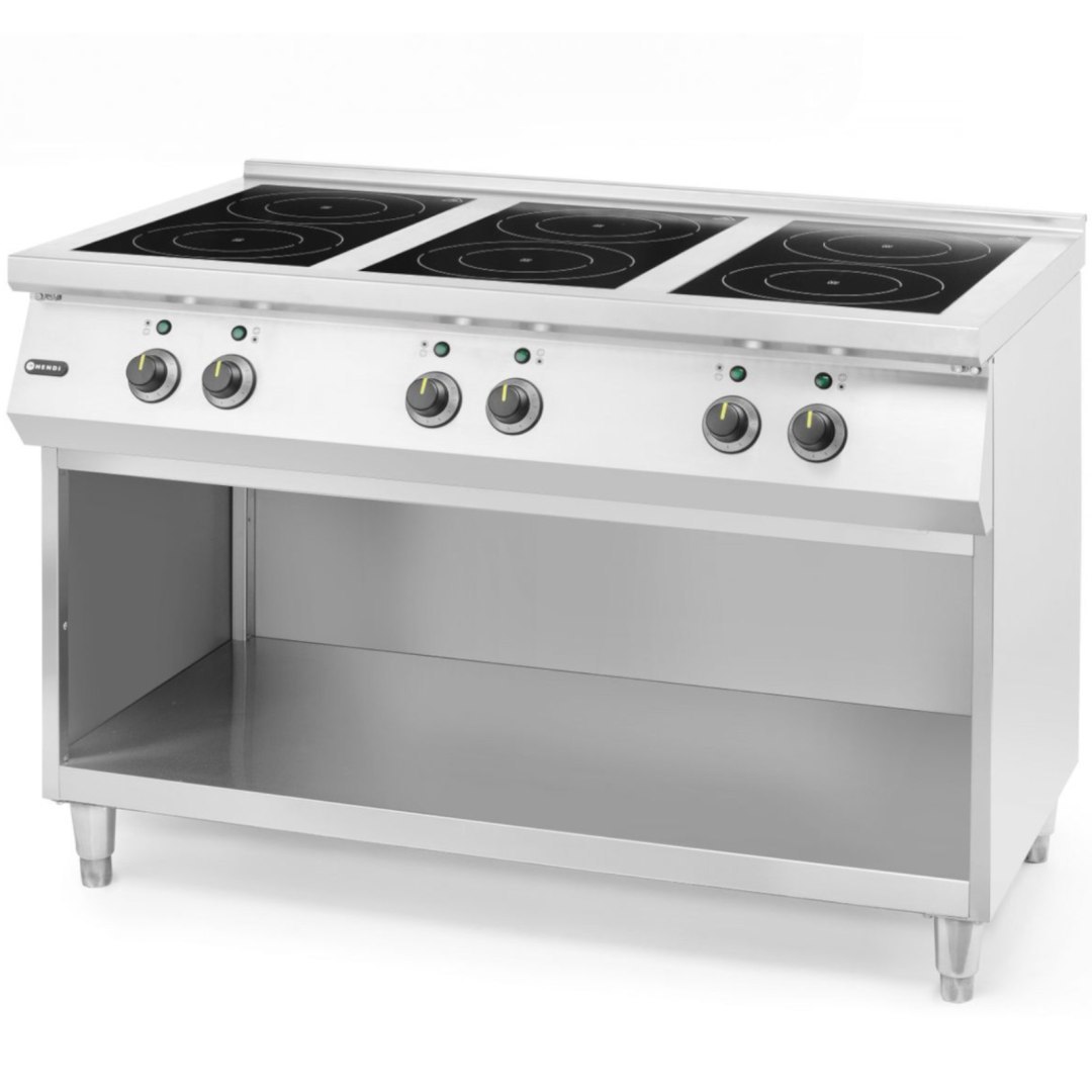 Kuchnia indukcyjna wolnostojąca 6 pól grzewczych 25500 W 120x70x89 cm Kuchnia indukcyjna wolnostojąca 6 pól grzewczych 25500 W 120x70x89 cm