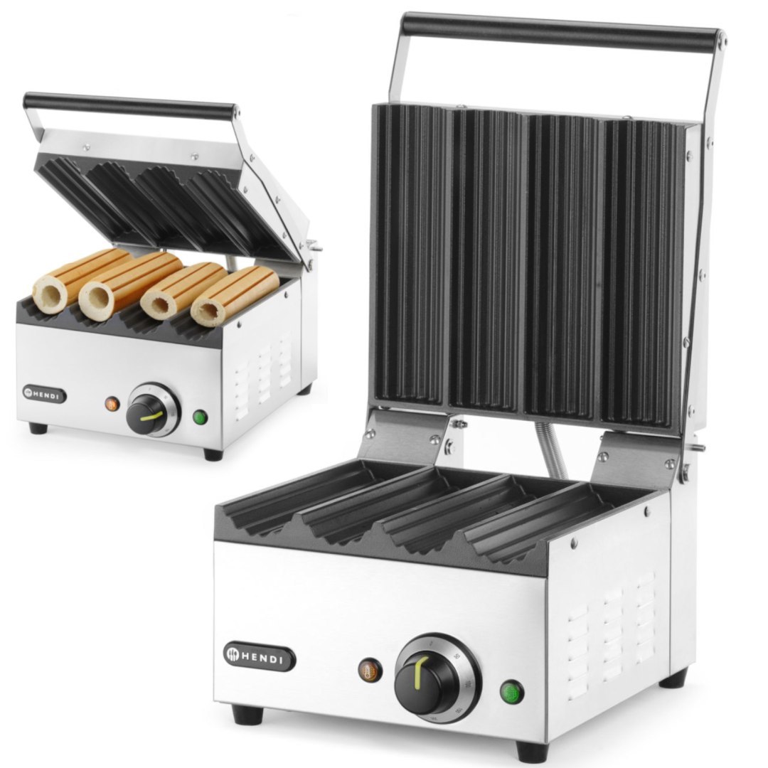 Grill kontaktowy do hot-dogów panini bułek wrapów 1800 W Grill kontaktowy do hot-dogów panini bułek wrapów 1800 W