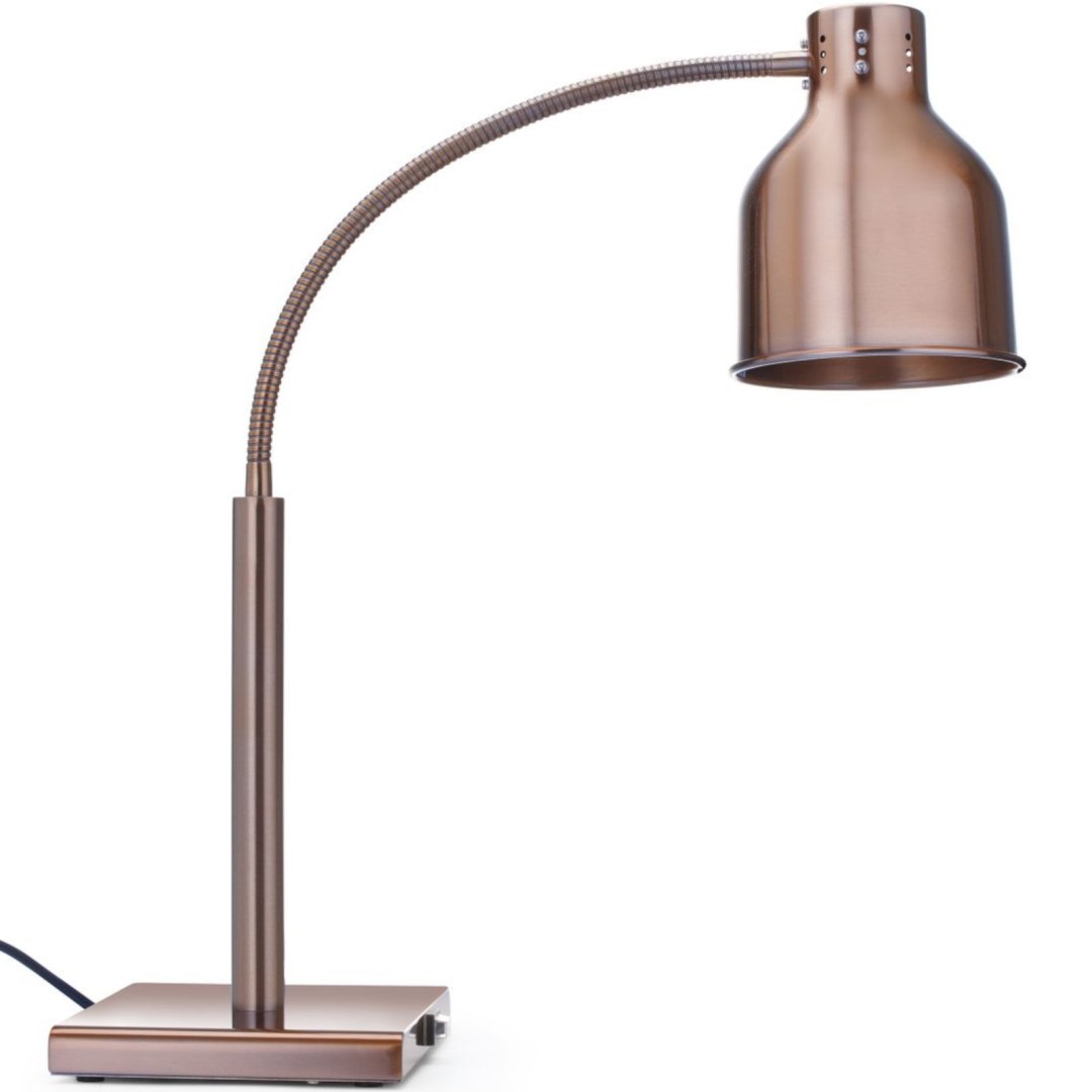 Lampa grzewcza stołowa do podgrzewania potraw giętka 250 W – miedziana Lampa grzewcza stołowa do podgrzewania potraw giętka 250 W – miedziana