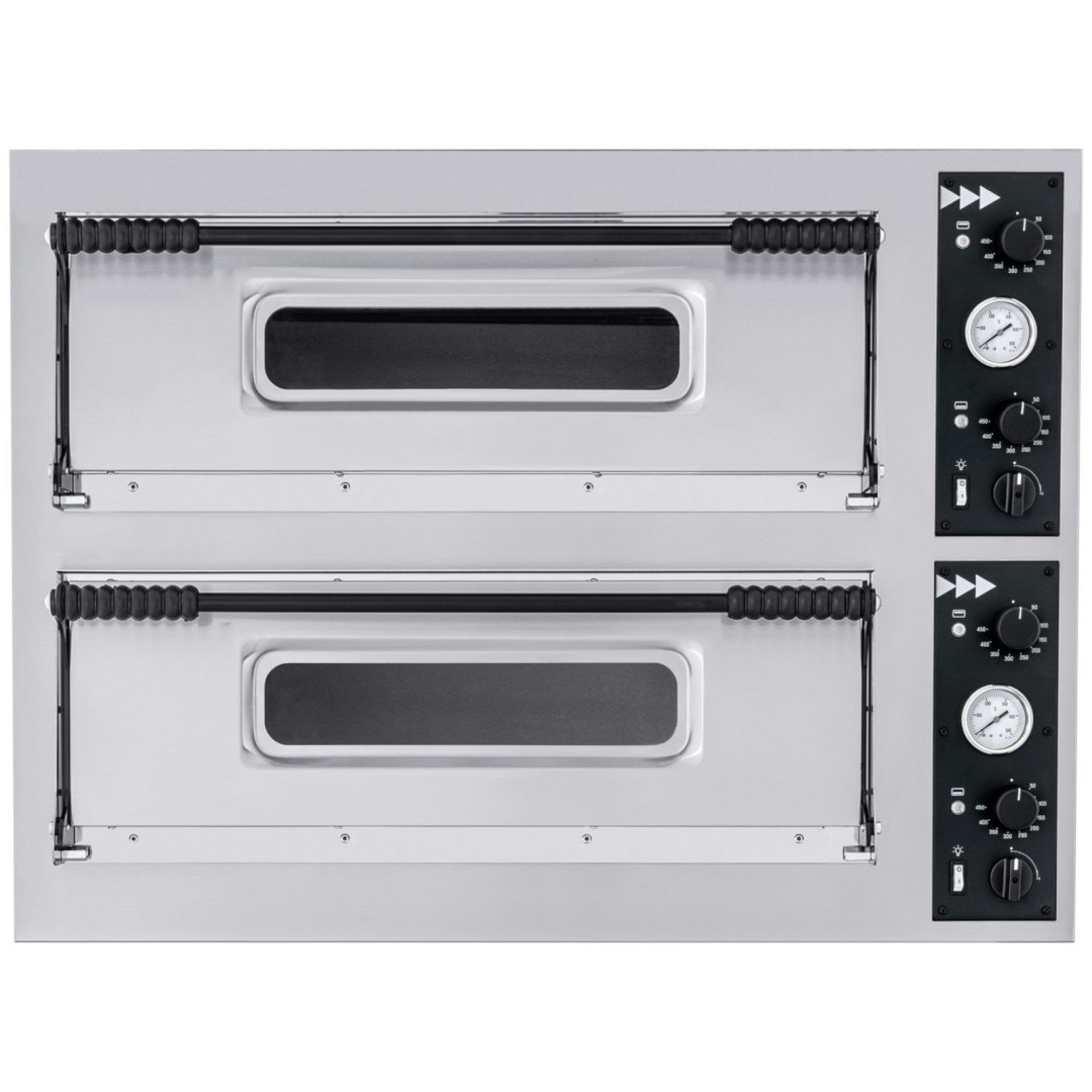 Piec do pizzy 2- komorowy Basic XL 44 8 pizz 400 V 12000 W Piec do pizzy 2- komorowy Basic XL 44 8 pizz 400 V 12000 W