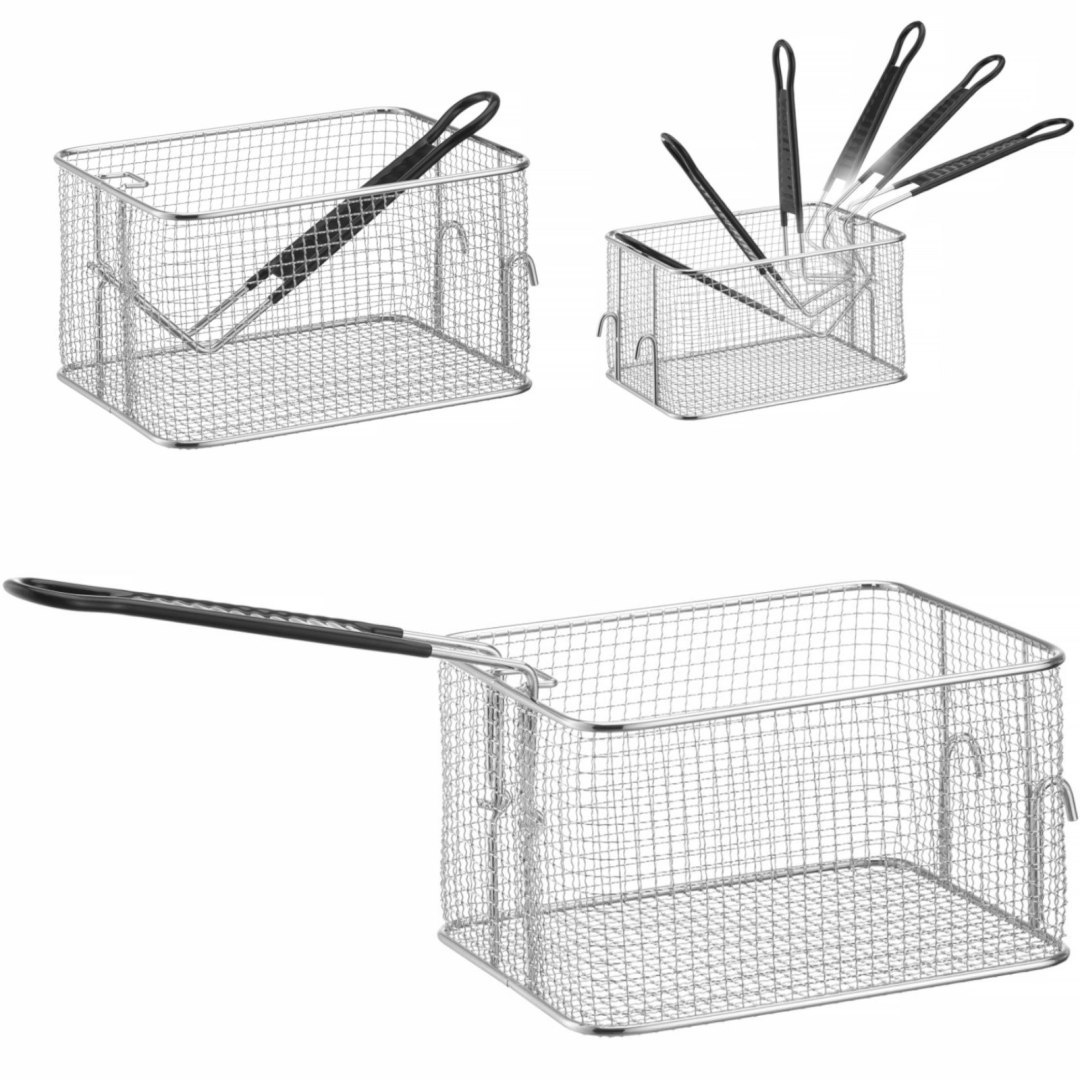 Kosz do frytkownicy elektrycznej z uchwytem 8 l 238x190x140 mm Kosz do frytkownicy elektrycznej z uchwytem 8 l 238x190x140 mm