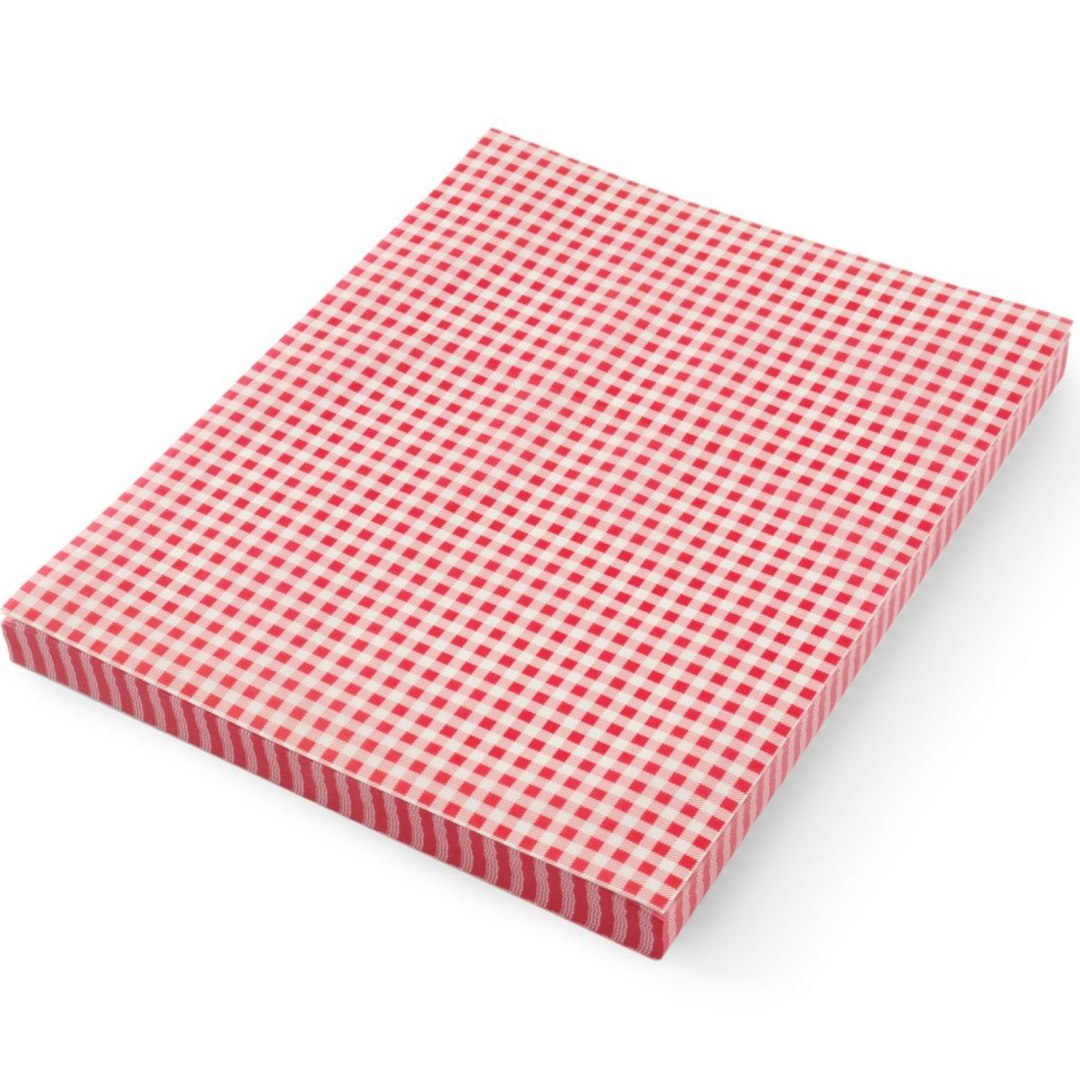 Papier pergaminowy do przekąsek frytek 25×35 cm wzór kratka – 500 szt. Papier pergaminowy do przekąsek frytek 25×35 cm wzór kratka – 500 szt.