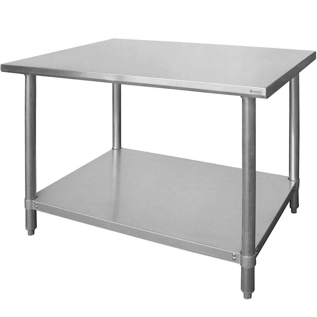 Stół centralny z półką skręcany Budget Line – 100x60x85 cm Stół centralny z półką skręcany Budget Line – 100x60x85 cm