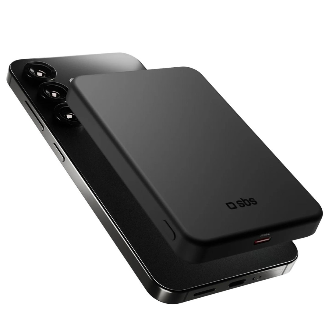 Powerbank bezprzewodowy Mag Power Qi2 5000 mAh MagSafe USB-C PD 20W- czarny Powerbank bezprzewodowy Mag Power Qi2 5000 mAh MagSafe USB-C PD 20W- czarny