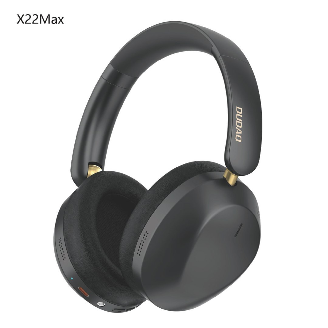Słuchawki bezprzewodowe nauszne X22 Max Bluetooth ANC – czarne Słuchawki bezprzewodowe nauszne X22 Max Bluetooth ANC – czarne