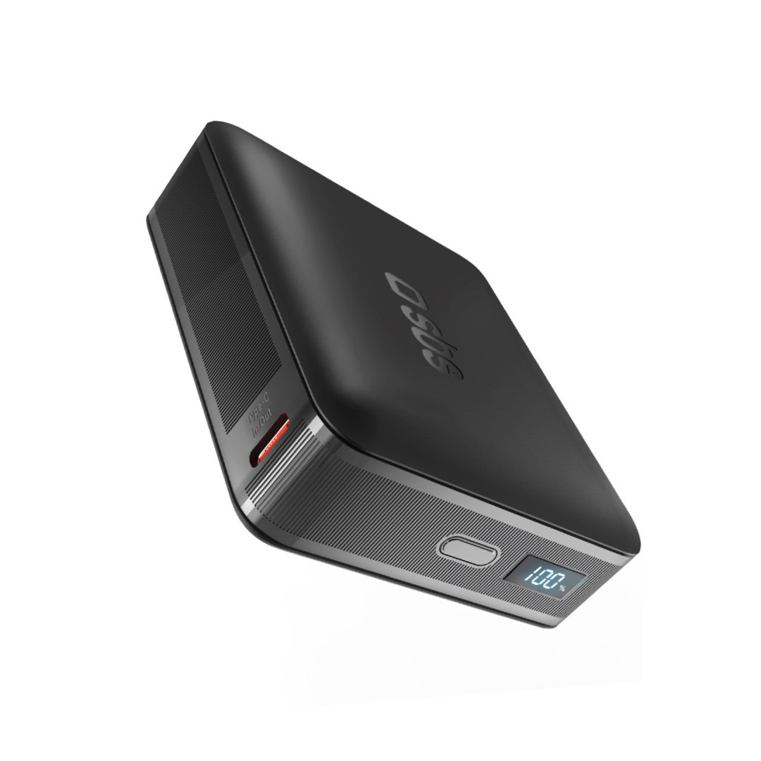 Powerbank z wyświetlaczem LCD 20000mAh USB-C 65W – czarny Powerbank z wyświetlaczem LCD 20000mAh USB-C 65W – czarny