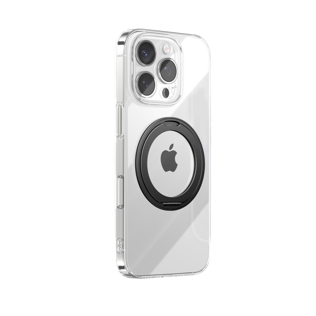 Etui pokrowiec z ringiem-podstawką 360 na iPhone 16 Pro Max MagSafe – czarne Etui pokrowiec z ringiem-podstawką 360 na iPhone 16 Pro Max MagSafe – czarne