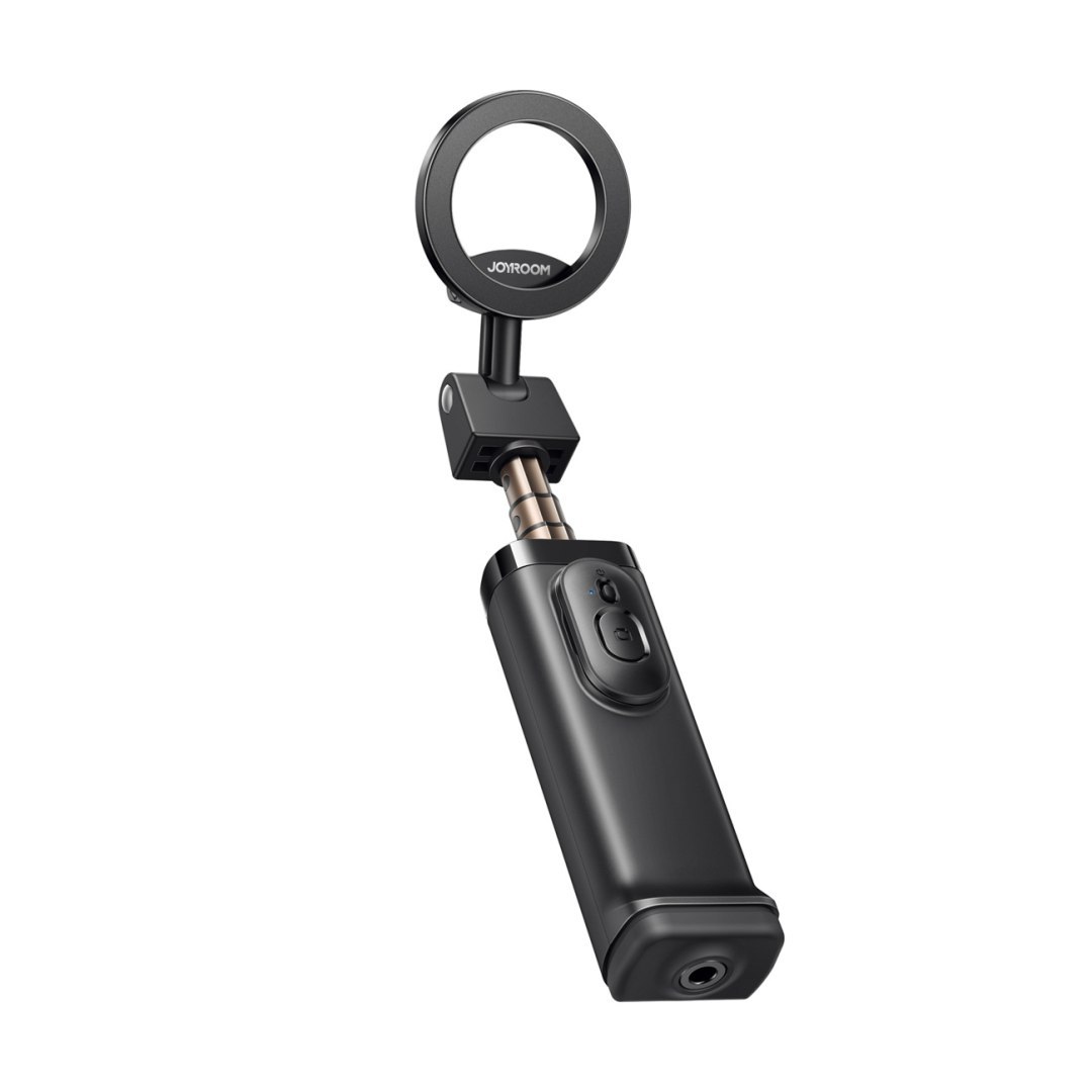 Selfie stick kij do zdjęć z uchwytem pilotem Bluetooth MagSafe – czarny