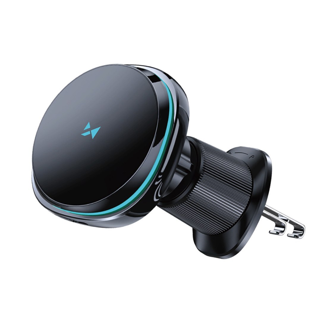 Uchwyt samochodowy z ładowarką indukcyjną wentylatorem do telefonu na kratkę nawiewu Qi MagSafe 15W Uchwyt samochodowy z ładowarką indukcyjną wentylatorem do telefonu na kratkę nawiewu Qi MagSafe 15W