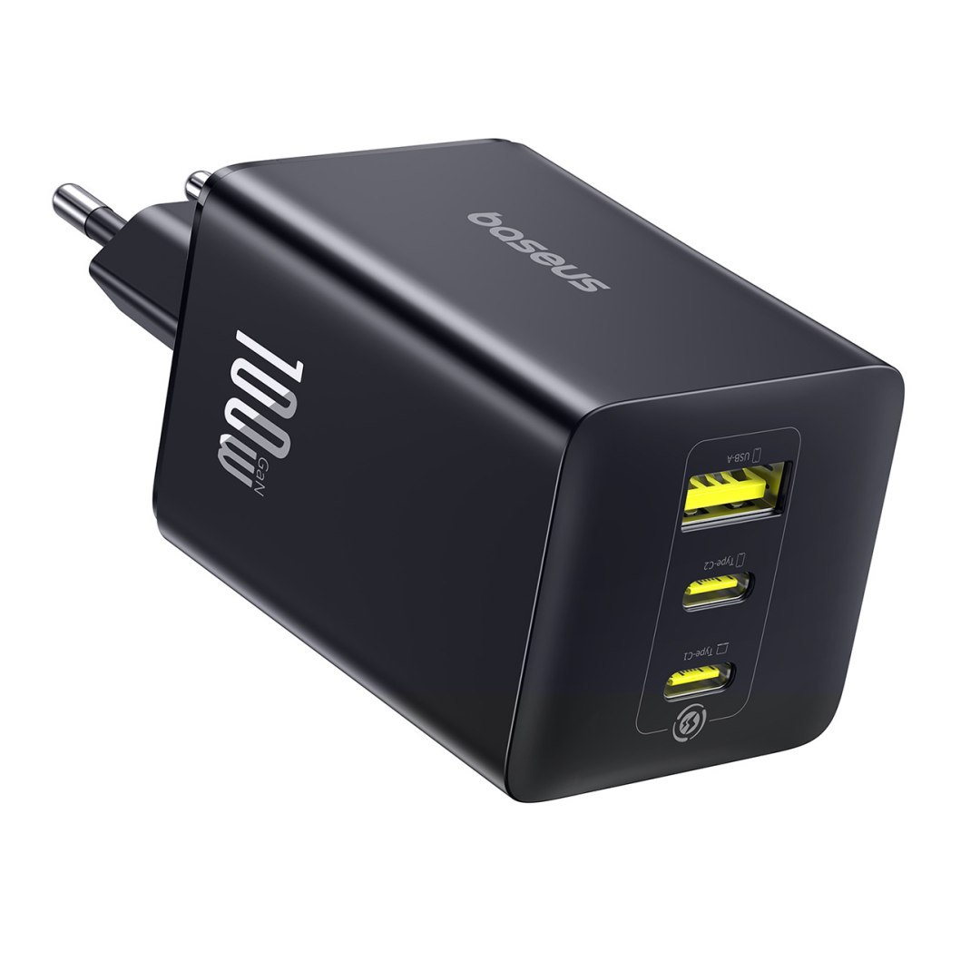 Ładowarka sieciowa USB-A USB-C EnerFill FE11 100W – czarna