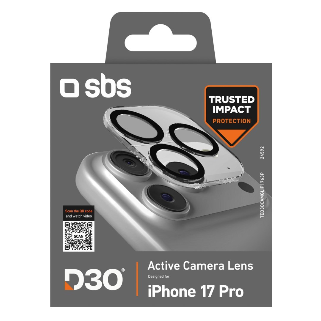 Szkło ochronne na obiektywy do iPhone 17 Pro z technologią D3O Camera Glass