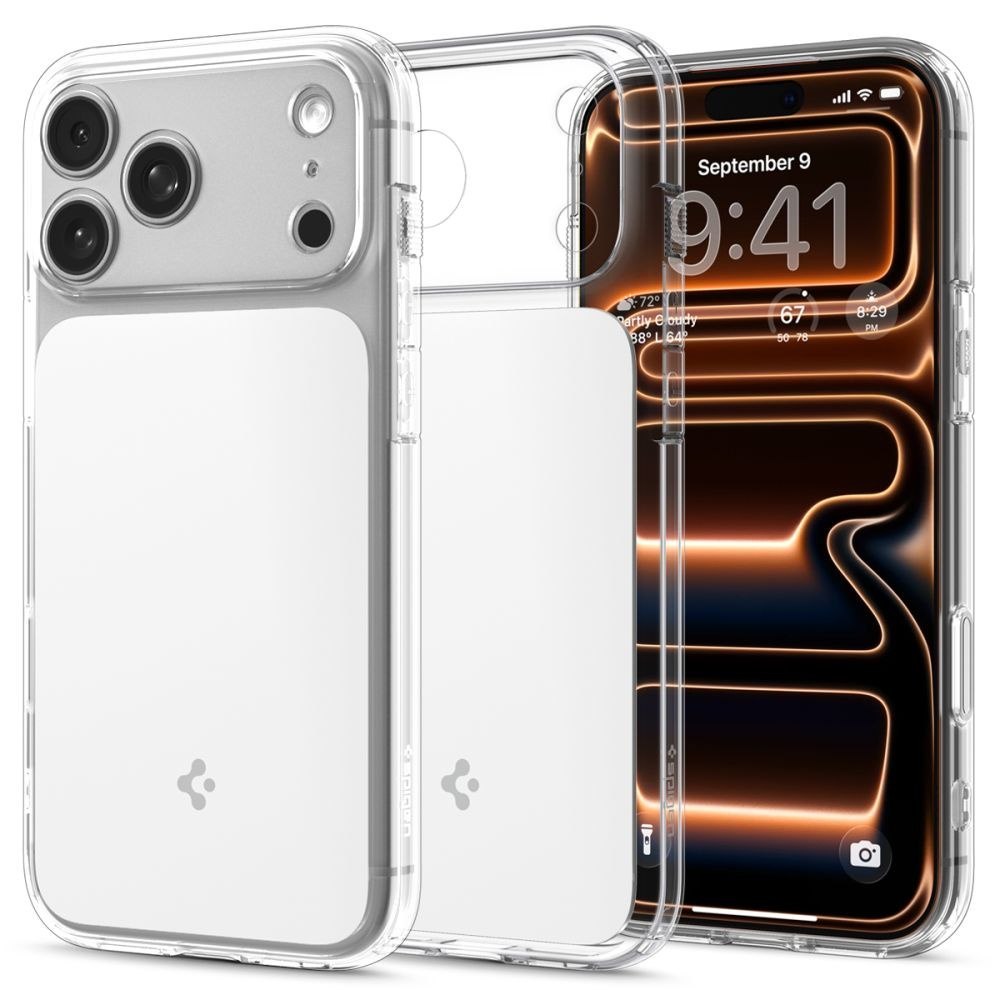 Etui case na iPhone 17 Pro Max Ultra Hybrid T MagSafe – przezroczysto-białe
