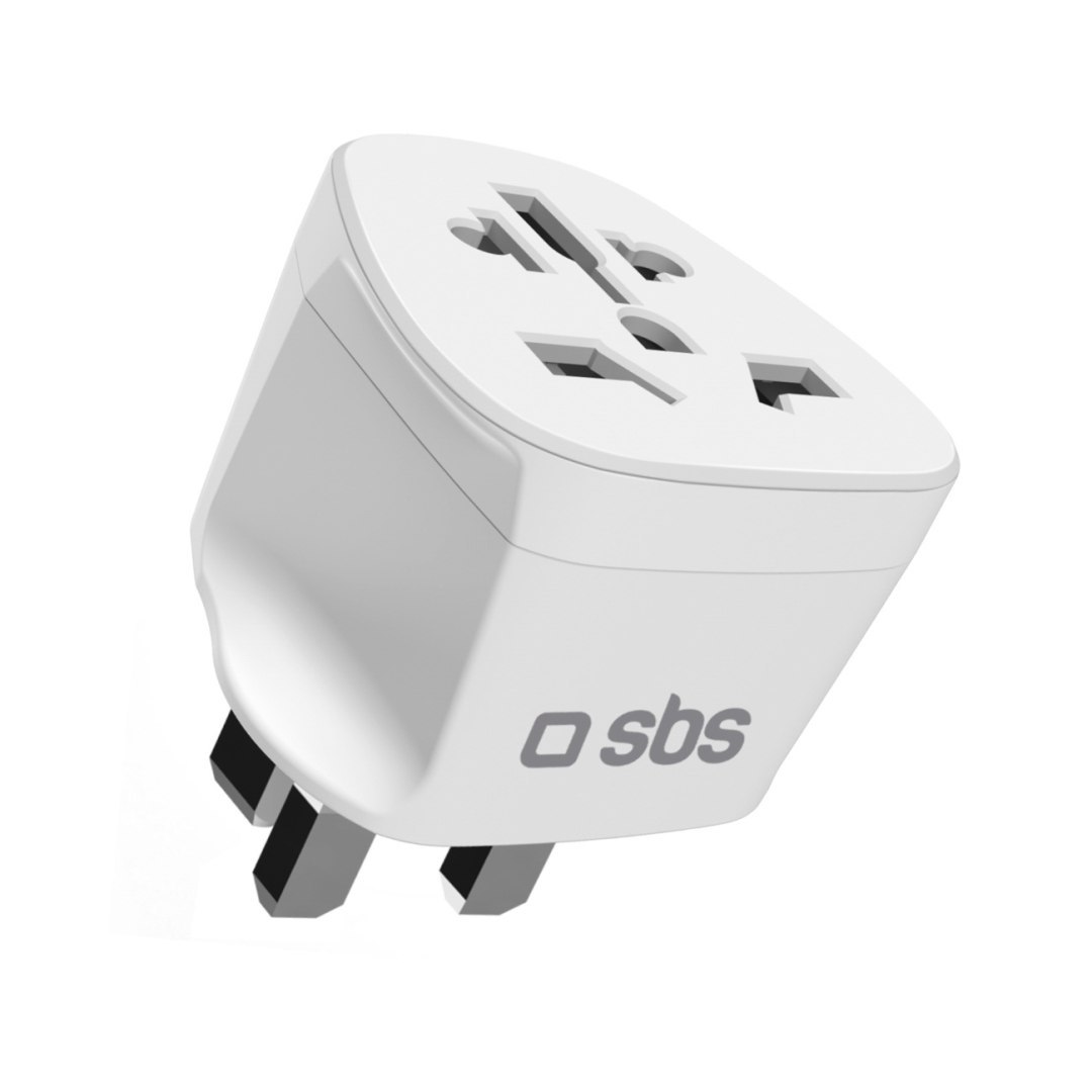 Adapter sieciowy podróżny uniwersalny UK – biały Adapter sieciowy podróżny uniwersalny UK – biały