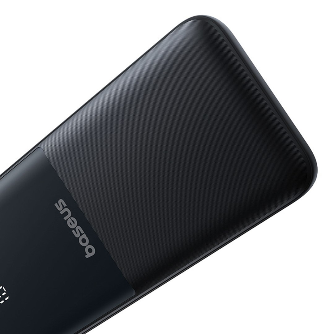 Powerbank 10000mAh 22.5W z wyświetlaczem kablami USB-C iPhone Lightning Lipow – czarny