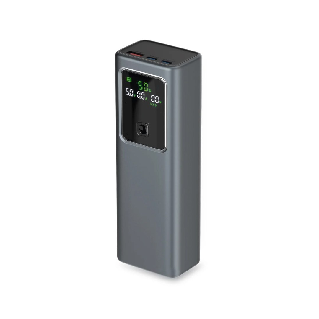 Powerbank z wyświetlaczem 20000mAh PD 100W LCD – szary
