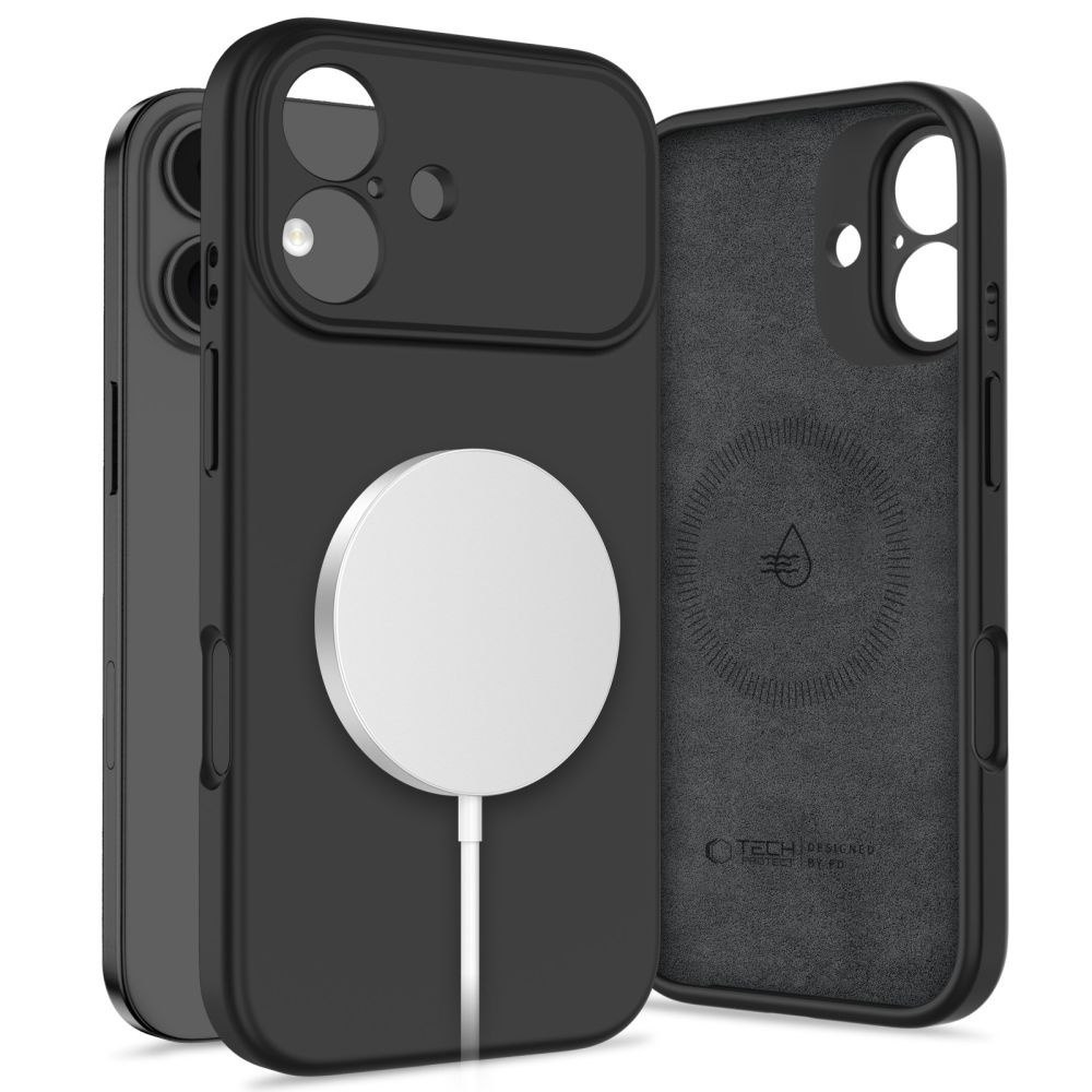 Etui case plecki na iPhone 17 MagSafe Silicone – czarne Etui case plecki na iPhone 17 MagSafe Silicone – czarne