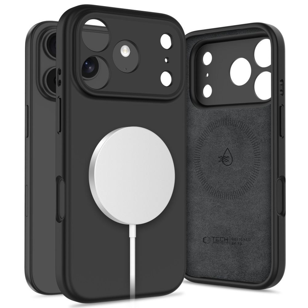 Etui case plecki na iPhone 17 Pro MagSafe Silicone – czarne