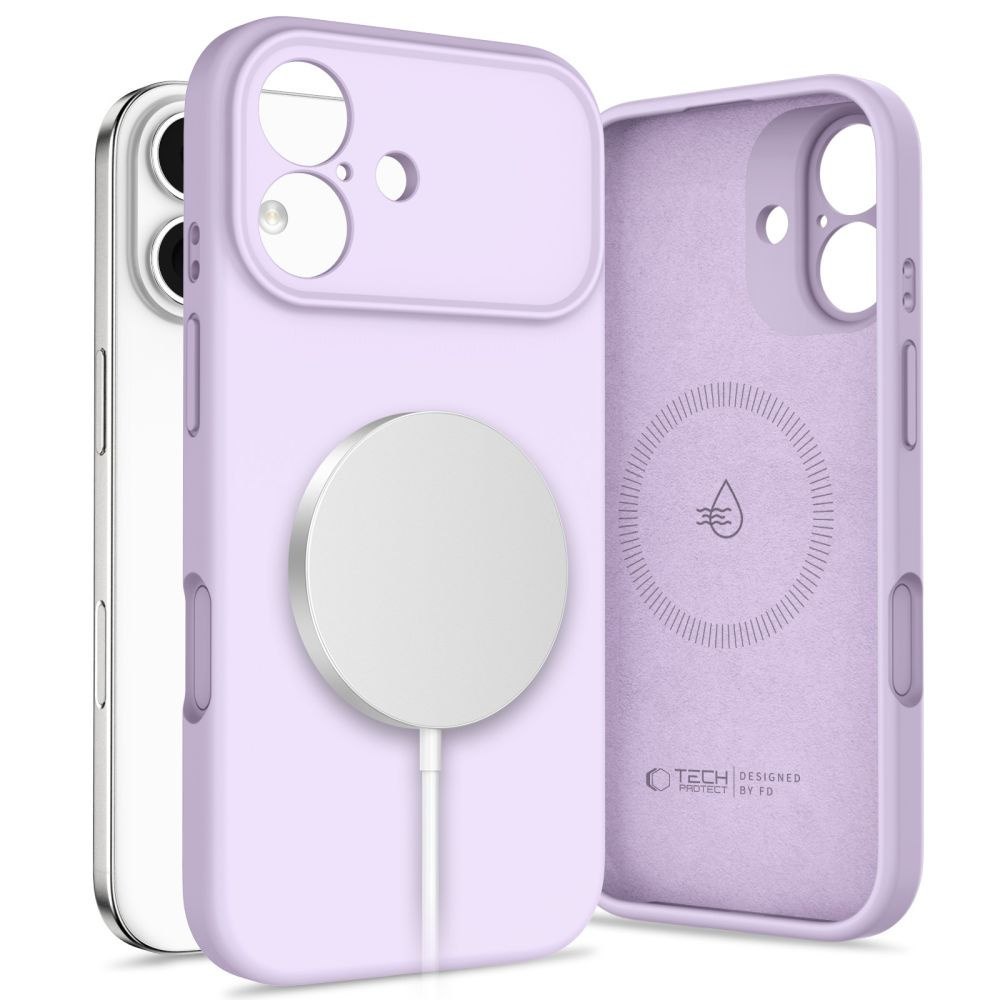 Etui case plecki na iPhone 17 MagSafe Silicone – fioletowe