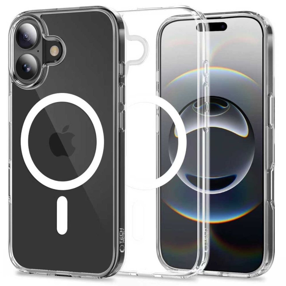 Etui pokrowiec case na iPhone 17 MagSafe FlexAir Hybrid – przezroczyste