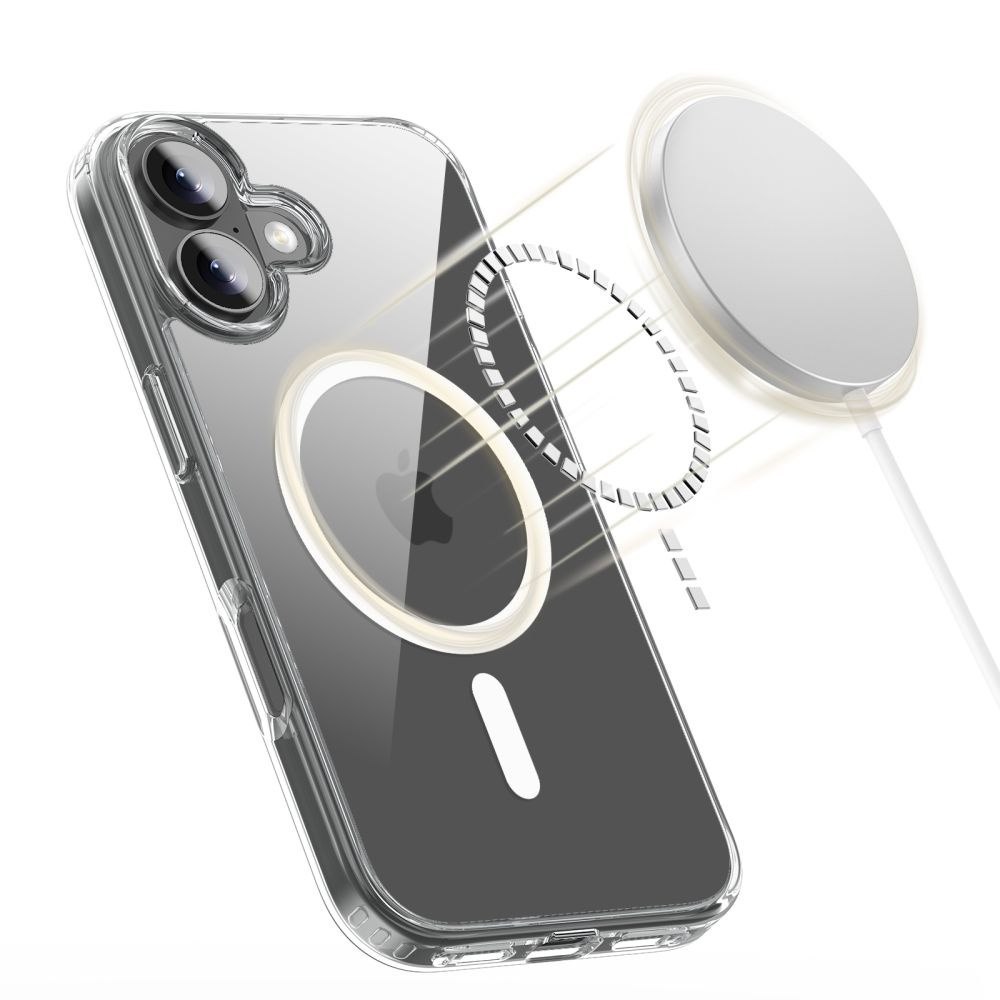 Etui pokrowiec case na iPhone 17 MagSafe FlexAir Hybrid – przezroczyste