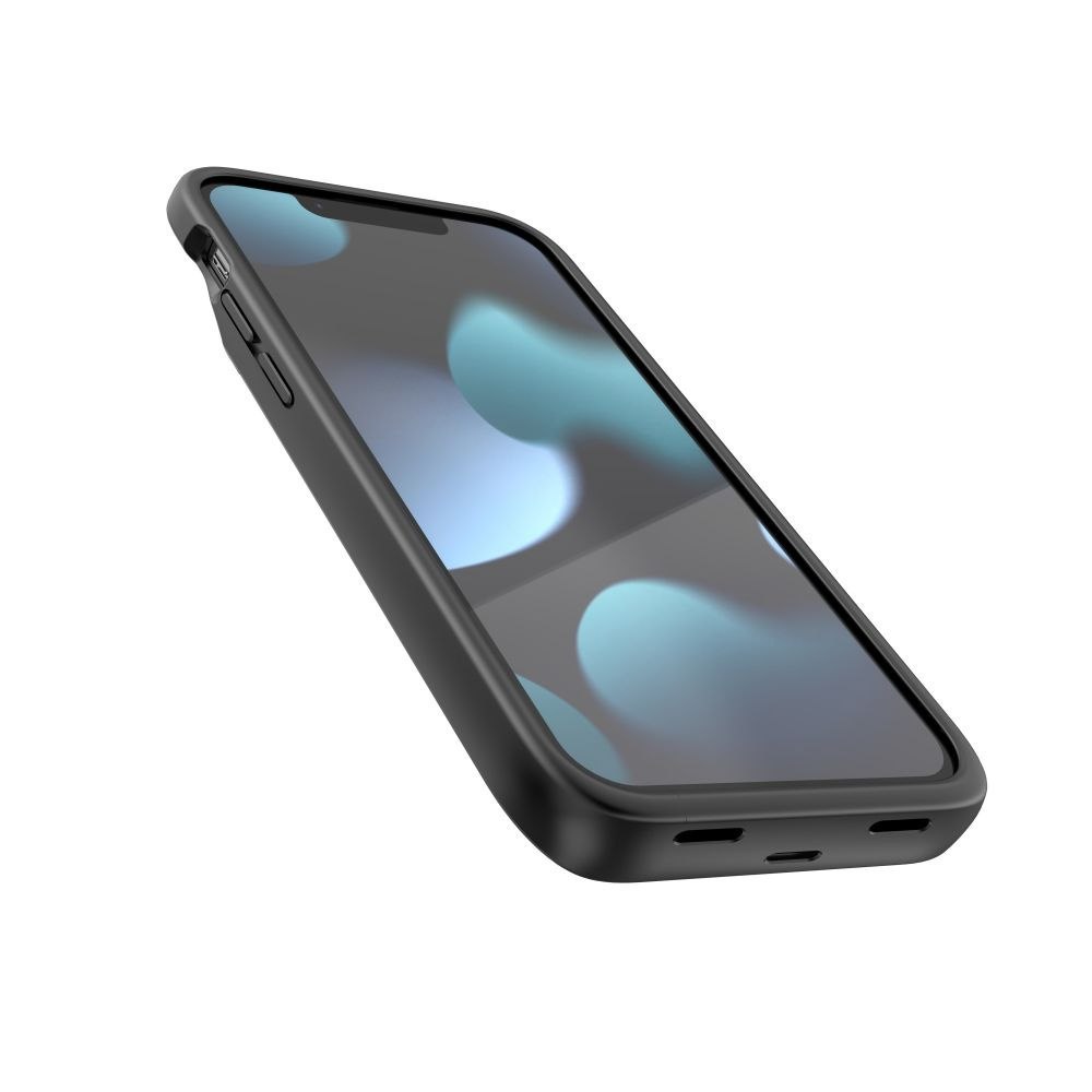 Etui na iPhone 12 mini / 13 mini z powerbankiem 4700mAh PowerCase – czarne