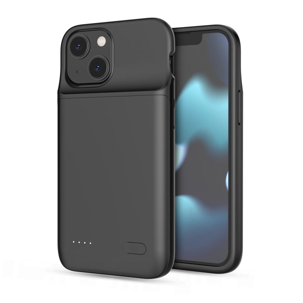Etui na iPhone 12 mini / 13 mini z powerbankiem 4700mAh PowerCase – czarne Etui na iPhone 12 mini / 13 mini z powerbankiem 4700mAh PowerCase – czarne