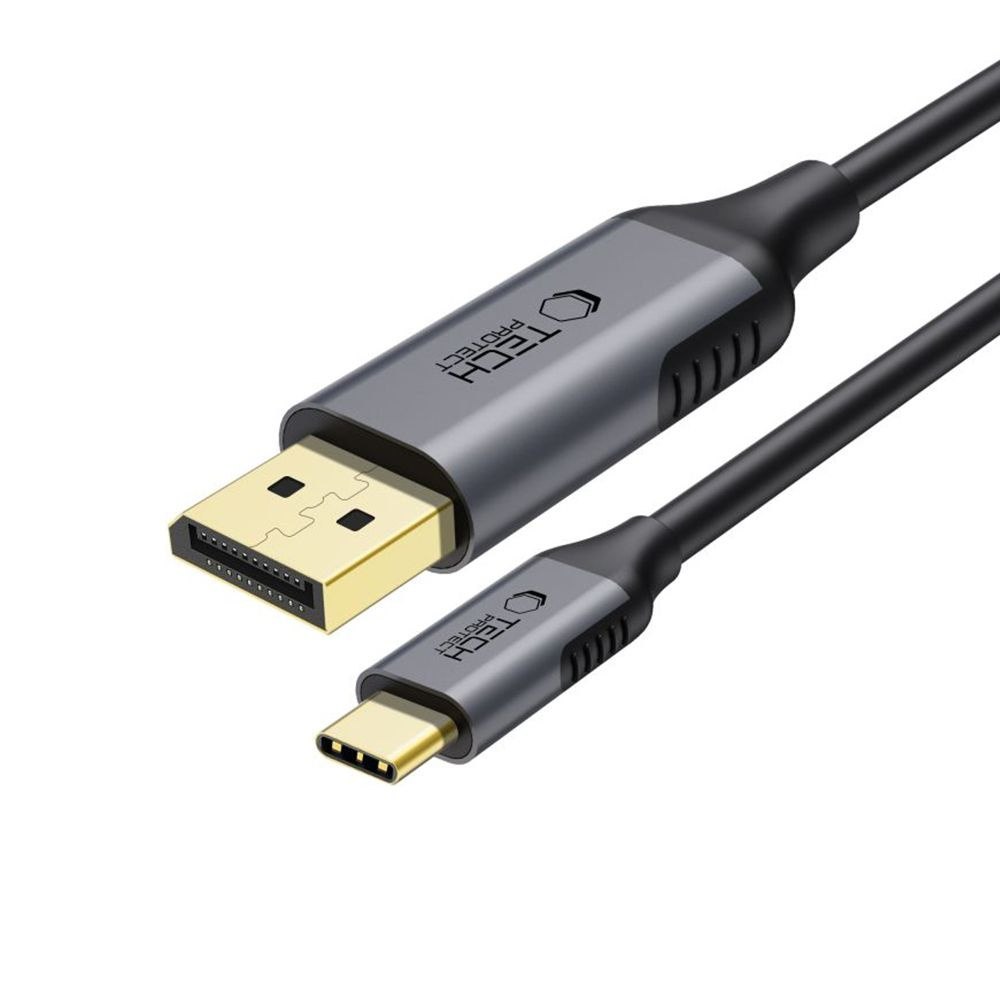 Kabel przewód USB-C – DisplayPort UltraBoost 1.4 8K 60Hz 180cm – czarny