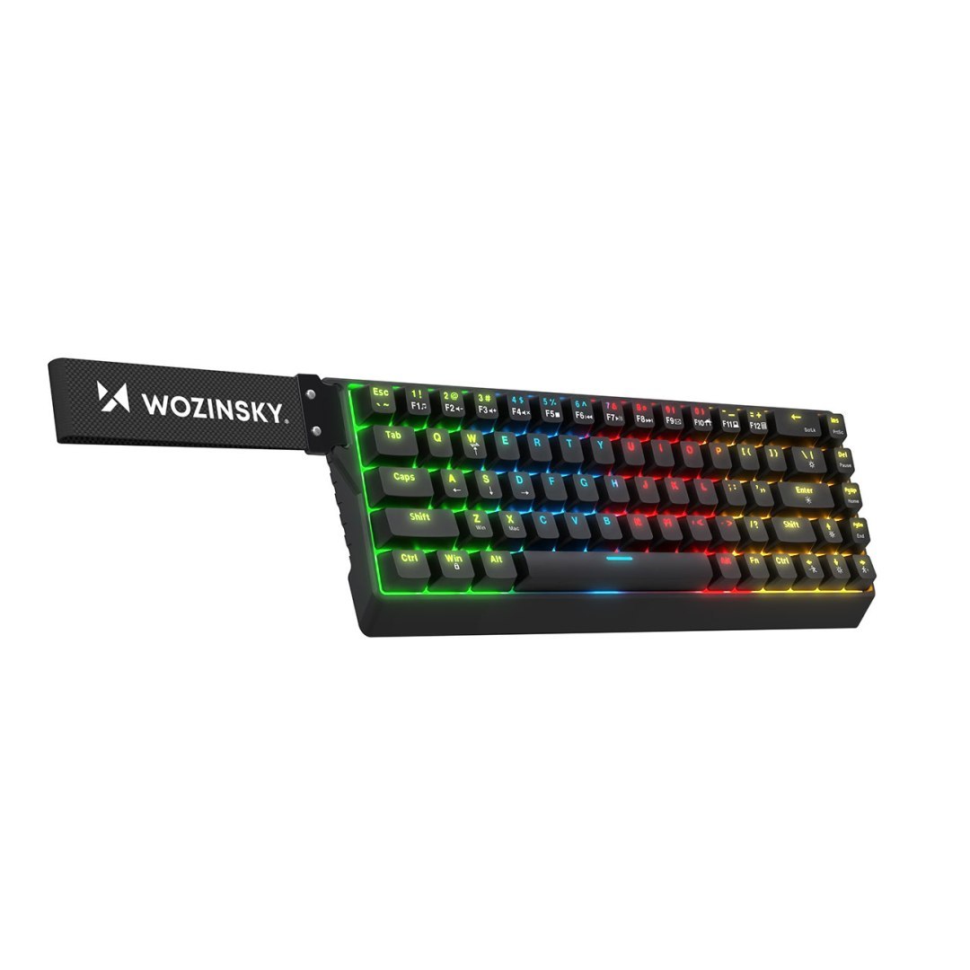 Klawiatura gamingowa mechaniczna podświetlana USB-A RGB – czarna