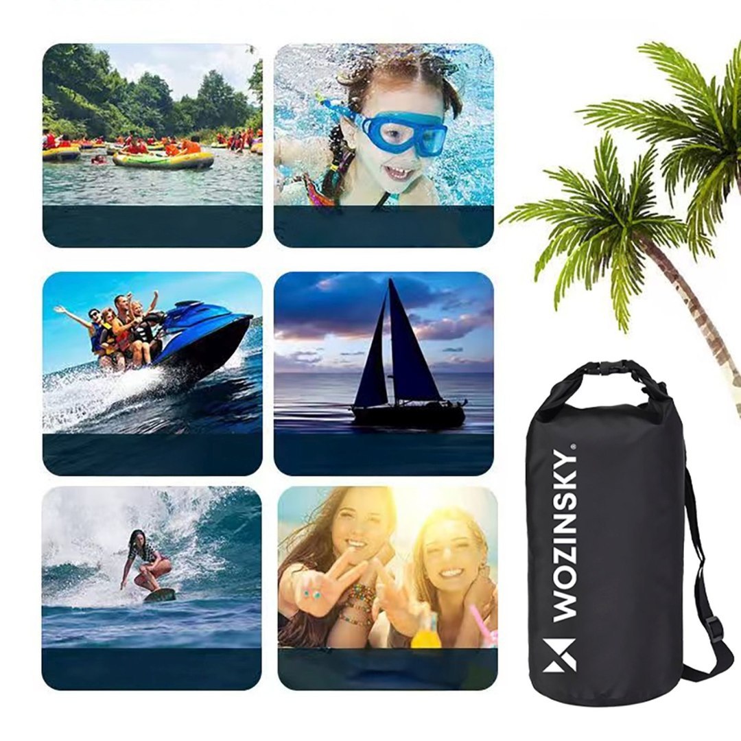 Worek torba wodoodporna outdoor na kajak SUP 30l – czarny Worek torba wodoodporna outdoor na kajak SUP 30l – czarny