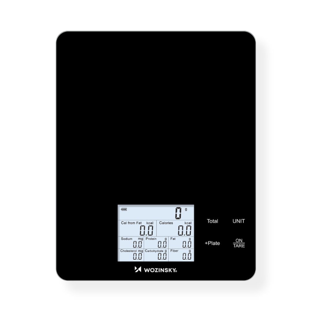 Waga kuchenna inteligentna z wyświetlaczem aplikacją Bluetooth 10 kg – czarna Waga kuchenna inteligentna z wyświetlaczem aplikacją Bluetooth 10 kg – czarna