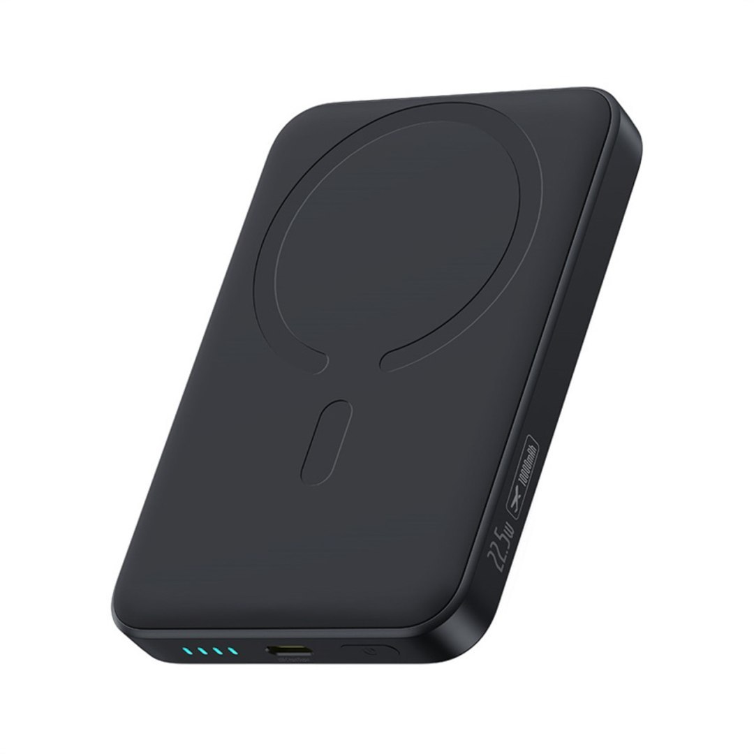 Powerbank 10000mAh 22.5W z kablem USB-C EnerFill FM11 Ultra-Mini MagSafe – czarny