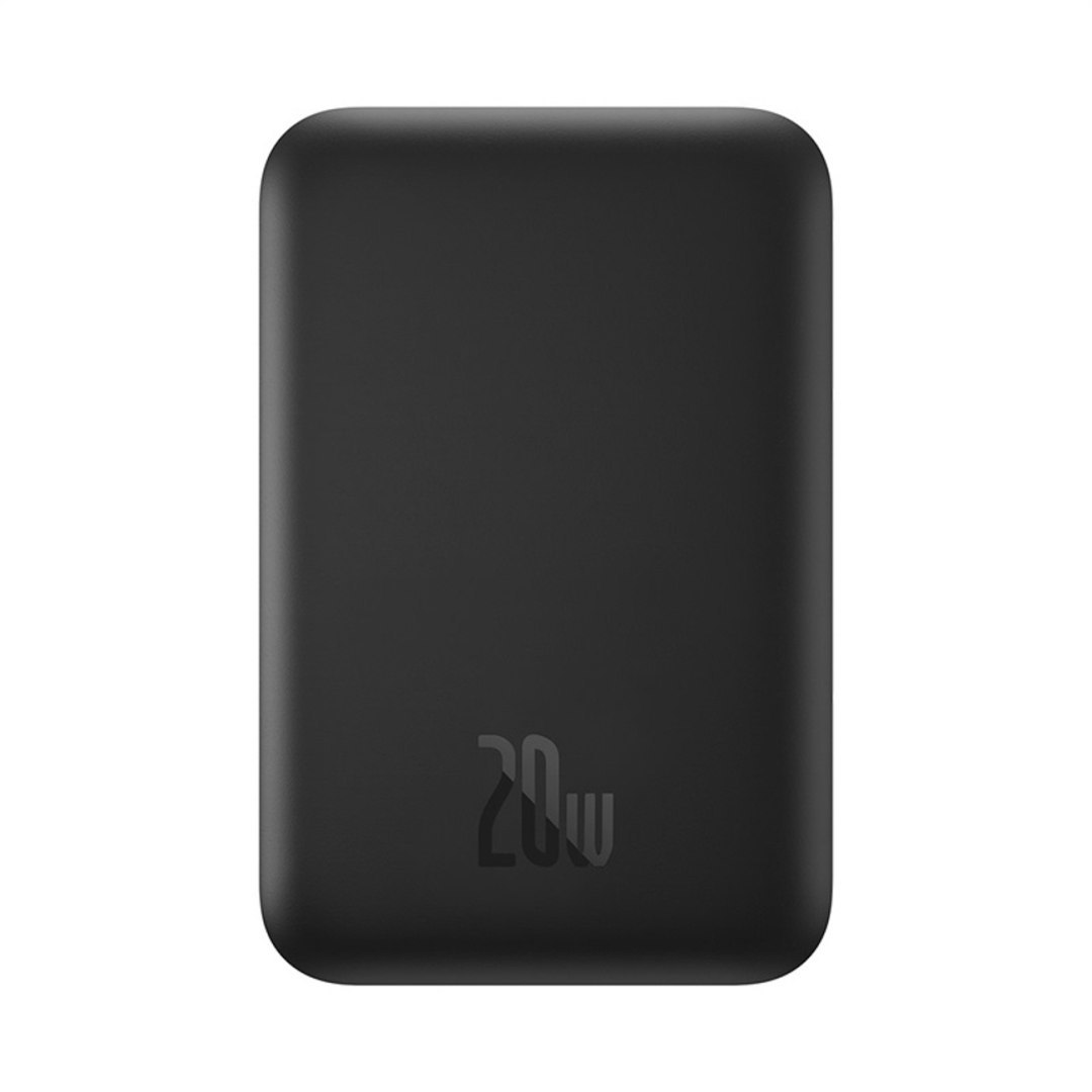 Powerbank indukcyjny 6000mAh 20W z kablem USB-C Magnetic Mini Air – czarny Powerbank indukcyjny 6000mAh 20W z kablem USB-C Magnetic Mini Air – czarny