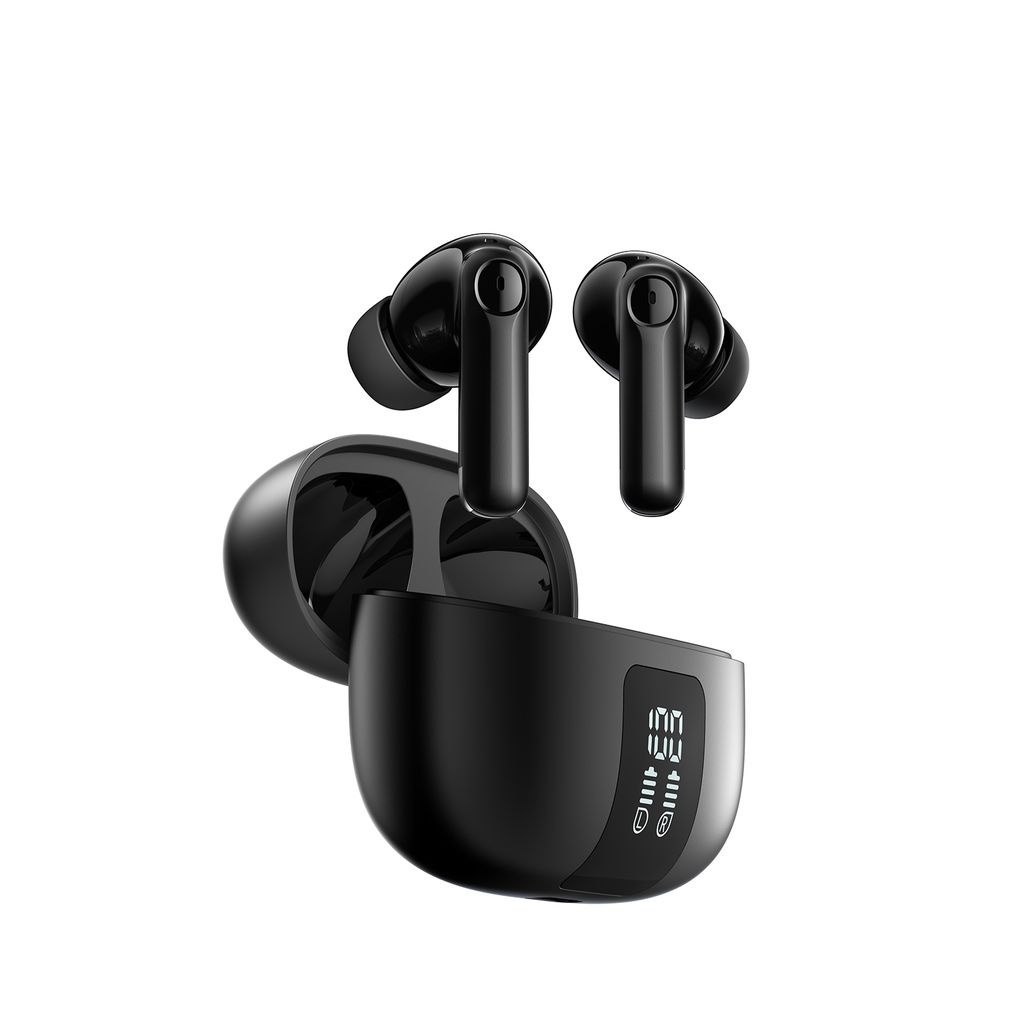Słuchawki bezprzewodowe dokanałowe Funpods JR-FN3 TWS Bluetooth – czarne Słuchawki bezprzewodowe dokanałowe Funpods JR-FN3 TWS Bluetooth – czarne