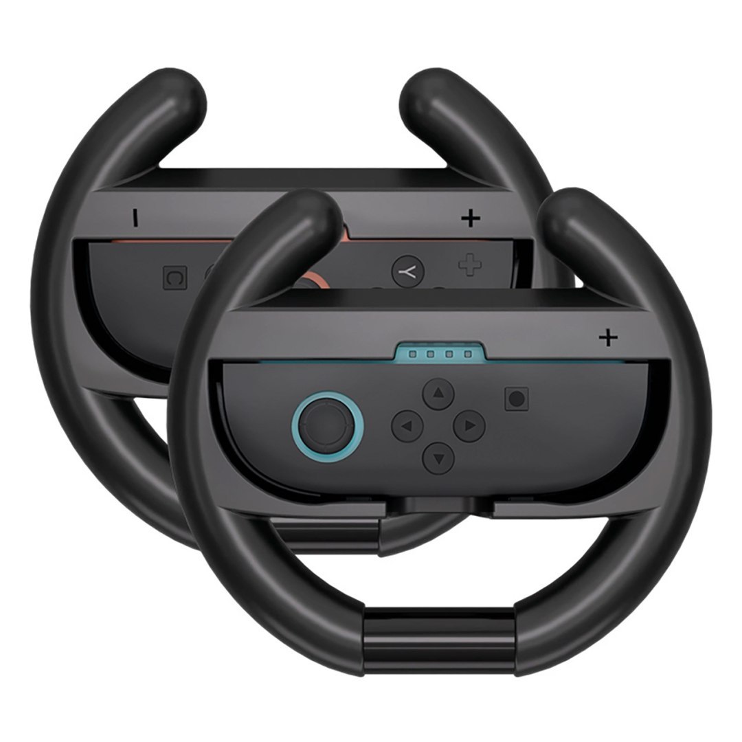 Kierownica symulator jazdy do kontrolera Joy-Con Nintendo Switch 2 czarna – 2 szt. Kierownica symulator jazdy do kontrolera Joy-Con Nintendo Switch 2 czarna – 2 szt.