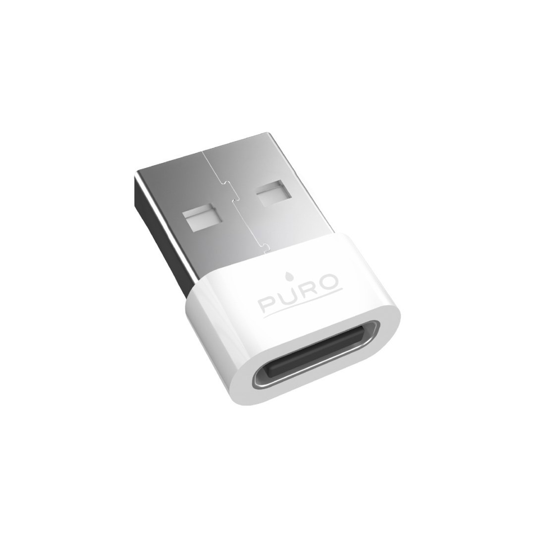 Adapter przejściówka USB-C – USB-A – biały Adapter przejściówka USB-C – USB-A – biały